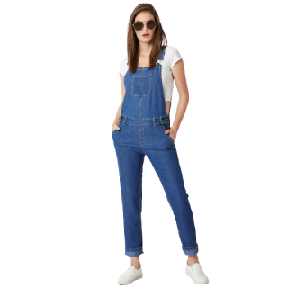 Sale Offer: Denim Dungarees with Insert Pockets at Flat 67% off